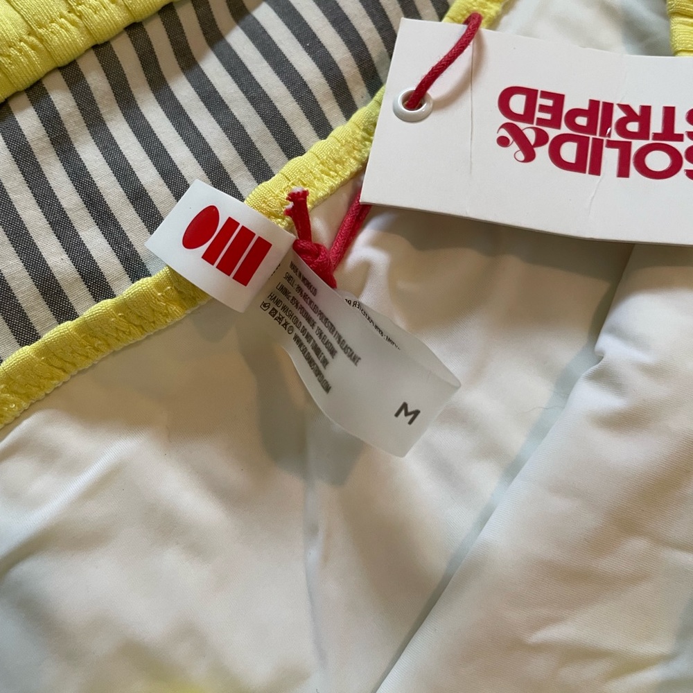 Solid & Striped Neon Yellow One Shoulder Bikini - Picture 6 of 8